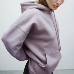Zara Purple Oversized Hoodie